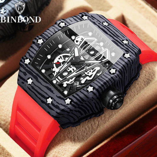 Reloj de pulsera, con espejo curvo.