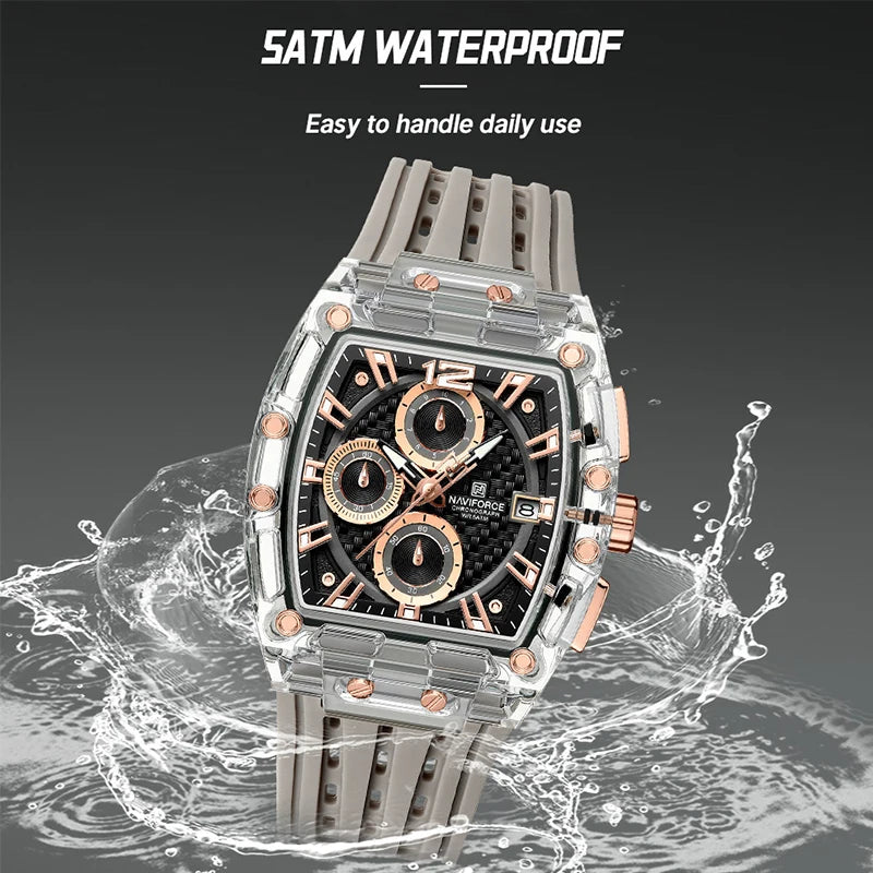 Relojes NAVIFORCE multifunción de cuarzo para hombre.