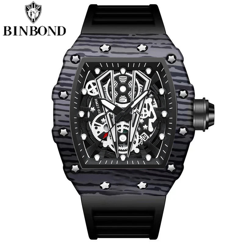 Reloj de pulsera, con espejo curvo.