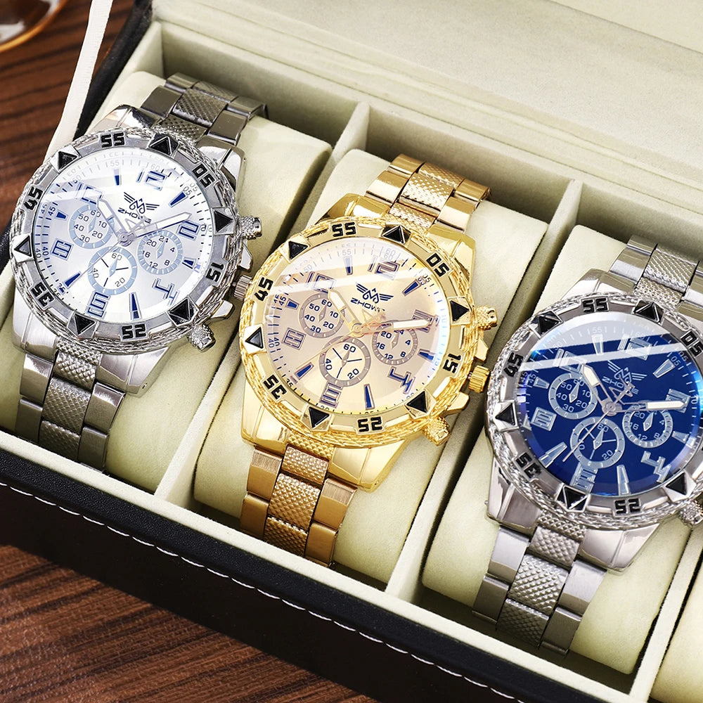 Juego de 6 relojes para hombre, de moda, estilo informal, clásico, ( sin caja )