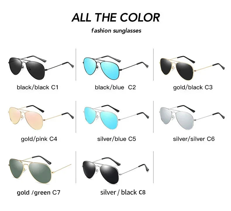 Gafas de sol polarizadas clásicas para niños.
